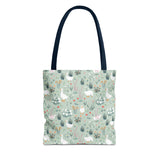Floral Goose Pattern Tote Bag