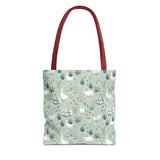 Floral Goose Pattern Tote Bag