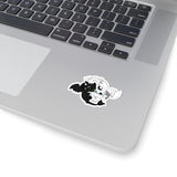 Adorable Night Fury, Light Fury Ying-Yang HTTYD Dragon Kiss-Cut Sticker
