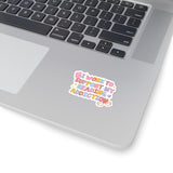 I Work to Support my Reading Addiction Bookish Kiss-Cut Sticker