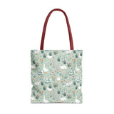 Floral Goose Pattern Tote Bag