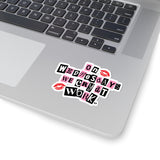 On Wednesdays We Cry at Work Funny Work-Related Kiss-Cut Sticker, Mean Girls Inspired