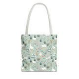 Floral Goose Pattern Tote Bag