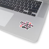 On Wednesdays We Cry at Work Funny Work-Related Kiss-Cut Sticker, Mean Girls Inspired