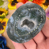 Druzy Moss Agate Palms - You Choose