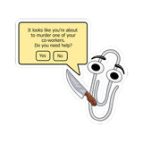 It Looks Like You're About to Murder one of your Co-Workers Funny Office Sticker