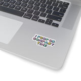 I Poop on Company Time Funny Office Kiss-Cut Sticker