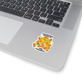 Emotional Support Fall Sweater Sticker, Kiss-Cut Autumn Laptop Decal