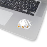 Respect Trans Pronouns goose Sticker | Kiss-Cut Sticker, Pronoun Advocacy