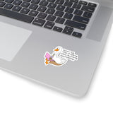 Tired Working Goose Funny Kiss-Cut Sticker