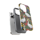 Floral Porch Goose Phone Case, Vibrant Phone Cover, Nature Lover Gift, Cute Animal Case, Spring Floral Design, Eco-Friendly Tech Accessory