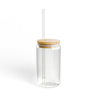 Be The Wildly Free Sipper Glass, 16oz | Clear Glass Drinkware, Perfect for Smoothies, Juices, Home Decor, Gift Ideas, Summer Parties