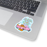 Currently Disassociating at the Pumpkin Patch Kiss-Cut Sticker, Halloween Fall Sticker