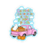 Currently Disassociating at the Pumpkin Patch Kiss-Cut Sticker, Halloween Fall Sticker