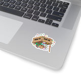 How to Trap Me with Christmas Kiss-Cut Sticker, Christmas lights, cookies, cozy treats