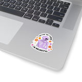 As Far as I Know, I'm Delightful Funny Skeleton Kiss-Cut Sticker