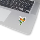 Community is Resistance Floral Bouquet with Butterflies Kiss-cut Sticker
