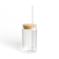 Be The Wildly Free Sipper Glass, 16oz | Clear Glass Drinkware, Perfect for Smoothies, Juices, Home Decor, Gift Ideas, Summer Parties