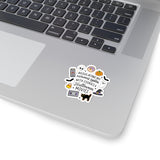 Regulating My Nervous System with Cookies & Halloween Movies Seasonal Sticker, Kiss-Cut Halloween Sticker