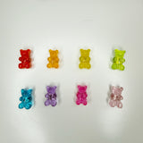 Rainbow Gummy Bear Fridge Magnets, Kawaii Magnets, Refrigerator Magnets, Magnet Gift, Set of 8 + Tin