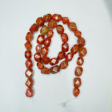 20x17mm Carnelian Agate Nuggs 16in Bead Strands