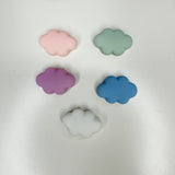 Pastel Kawaii Cloud Magnets, Puffy Cloud Magnets, Set of 5 + Tin