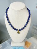 Custom Lapis Lazuli Handmade Stainless Steel Beaded Necklace