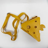 Cheese Costume Bag, Small Novelty Thin PU Leather Cheese Bag, Fanny Pack, Not for Everyday Wear