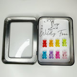 Rainbow Gummy Bear Fridge Magnets, Kawaii Magnets, Refrigerator Magnets, Magnet Gift, Set of 8 + Tin
