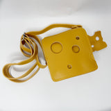 Cheese Costume Bag, Small Novelty Thin PU Leather Cheese Bag, Fanny Pack, Not for Everyday Wear
