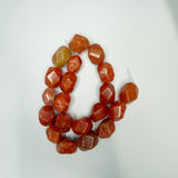 20x17mm Carnelian Agate Nuggs 16in Bead Strands