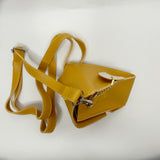 Cheese Costume Bag, Small Novelty Thin PU Leather Cheese Bag, Fanny Pack, Not for Everyday Wear