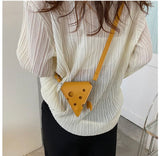 Cheese Costume Bag, Small Novelty Thin PU Leather Cheese Bag, Fanny Pack, Not for Everyday Wear