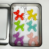 Rainbow Animal Balloon Dog Magnets, Set of 6 +