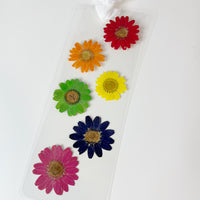 Rainbow Daisy Floral bookmark | real pressed flower bookmark | Mother’s Day gift | book lovers gift