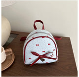 Polyester Red Bow Bag Set, Backpack Bag Set