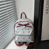 Polyester Red Bow Bag Set, Backpack Bag Set