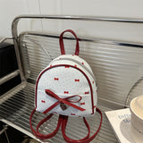 Polyester Red Bow Bag Set, Backpack Bag Set