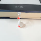 Porch Goose Kindle Dust Plug Charm, Phone Charm for IPhone, Cute Charm, Dainty Charm