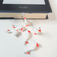 Porch Goose Kindle Dust Plug Charm, Phone Charm for IPhone, Cute Charm, Dainty Charm
