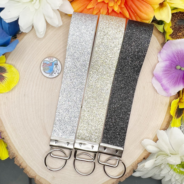 Handmade Flowers Faux Leather Key Fob Wristlet – The Lavender Gemini