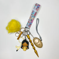 Native American Girl Safety Keychain