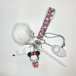 Girl Mouse Safety Keychain