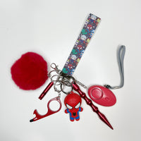 Red Spider Safety Keychain