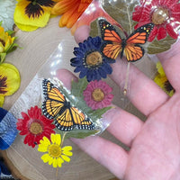 Real Pressed Daisy Flower Bookmark with Red Tassel
