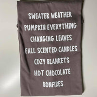 Fall Faves Tee Design Test - Discounted, Only 1 Available, Size M
