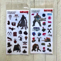 Game Themed Sticker Sheets - 1 sheet